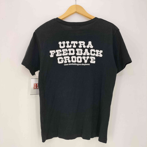 ワールドワイドラブ WORLD WIDE LOVE 90S ULTRA FEEDBACK GROOVEプリント Tシャツ バンT 裾&袖シングル メンズ